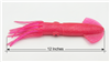 12" Hot Pink Squid Silver