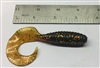 4" Root Beer Gold Boneyard Backwater Grub
